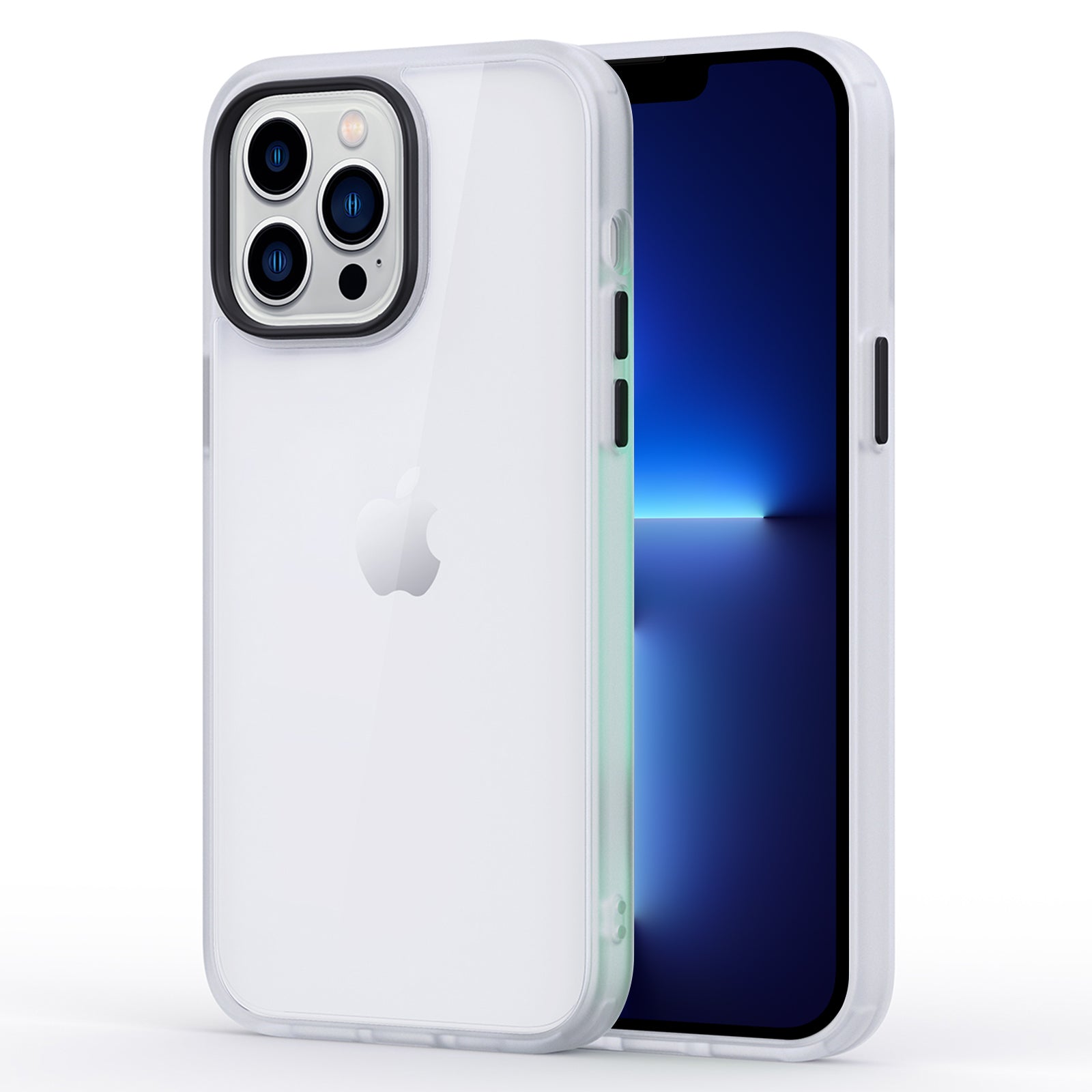 For iPhone 13 Pro 6.1 inch TPU PC Clear Back Cover Matte Anti-drop Phone Case For iPhone 13 Pro 6.1 inch TPU PC Clear Back Cover Matte Anti-drop Phone Case